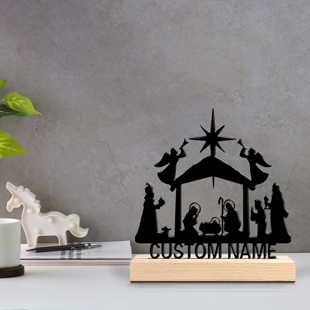 Home Decor Com - 1pc Romantic Personalized Custom Pilgrimage Metal