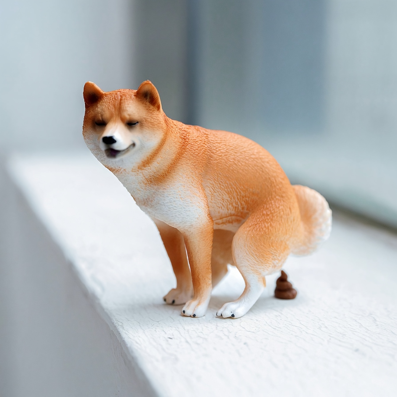 Home Decor Resin - 1/6 Scale Funny Shiba Inu Figurine