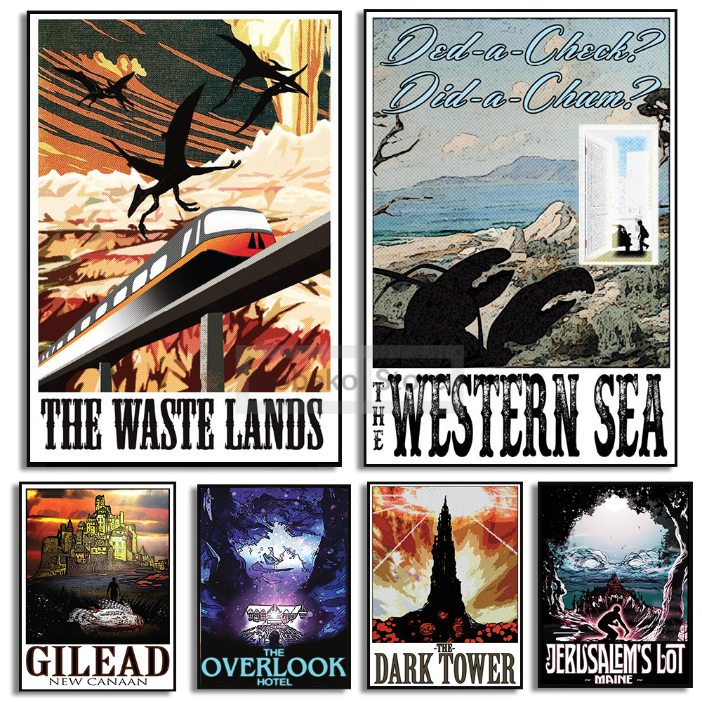 Home Decor Locations - Stephen King's Novel Location Travel Poster