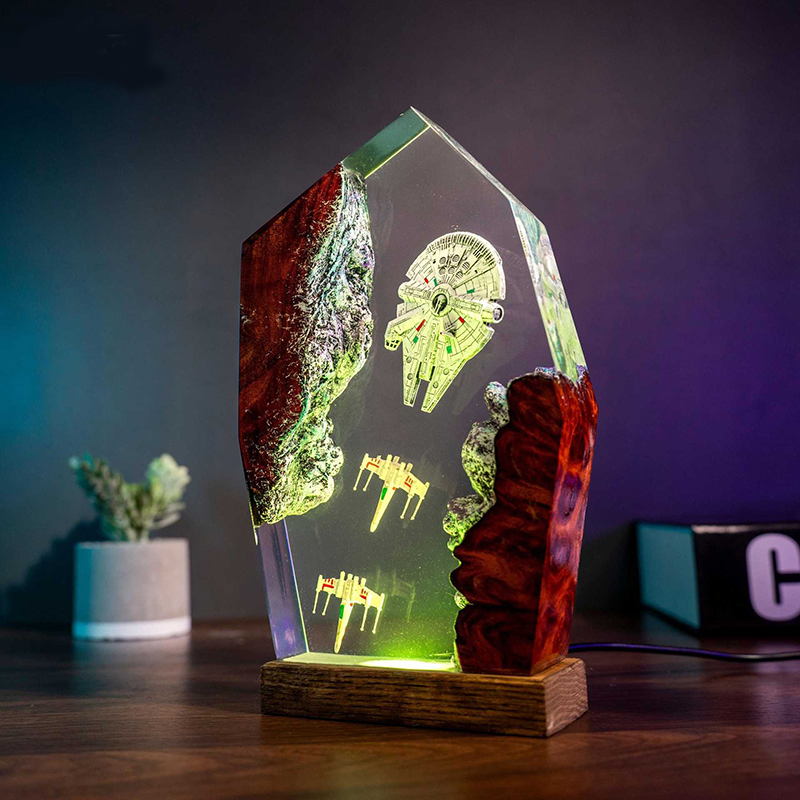 Home Decor Com - Table Resin Lamp Universe War Sence