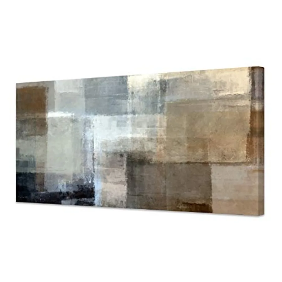 Abstract Oil Painting - Abstract wall art canvas print in