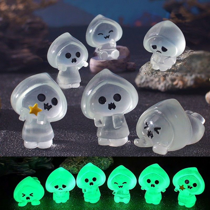 Home Decor Resin - New Halloween doll ghost glow-in-the-dark micro
