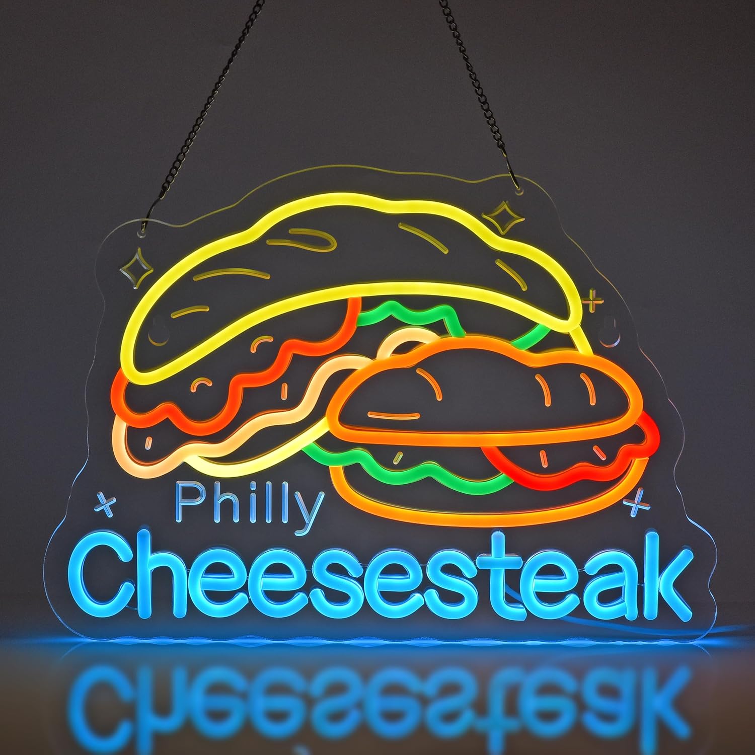 Home Decor Market - Philly Cheesesteak Neon Sign Restaurant Deli