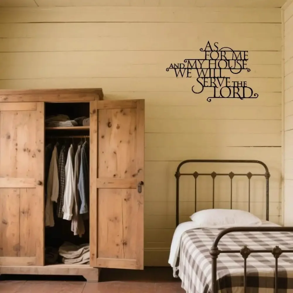 Home Decor Brand - Brand Rustic Inspirational Aluminum Wall Art