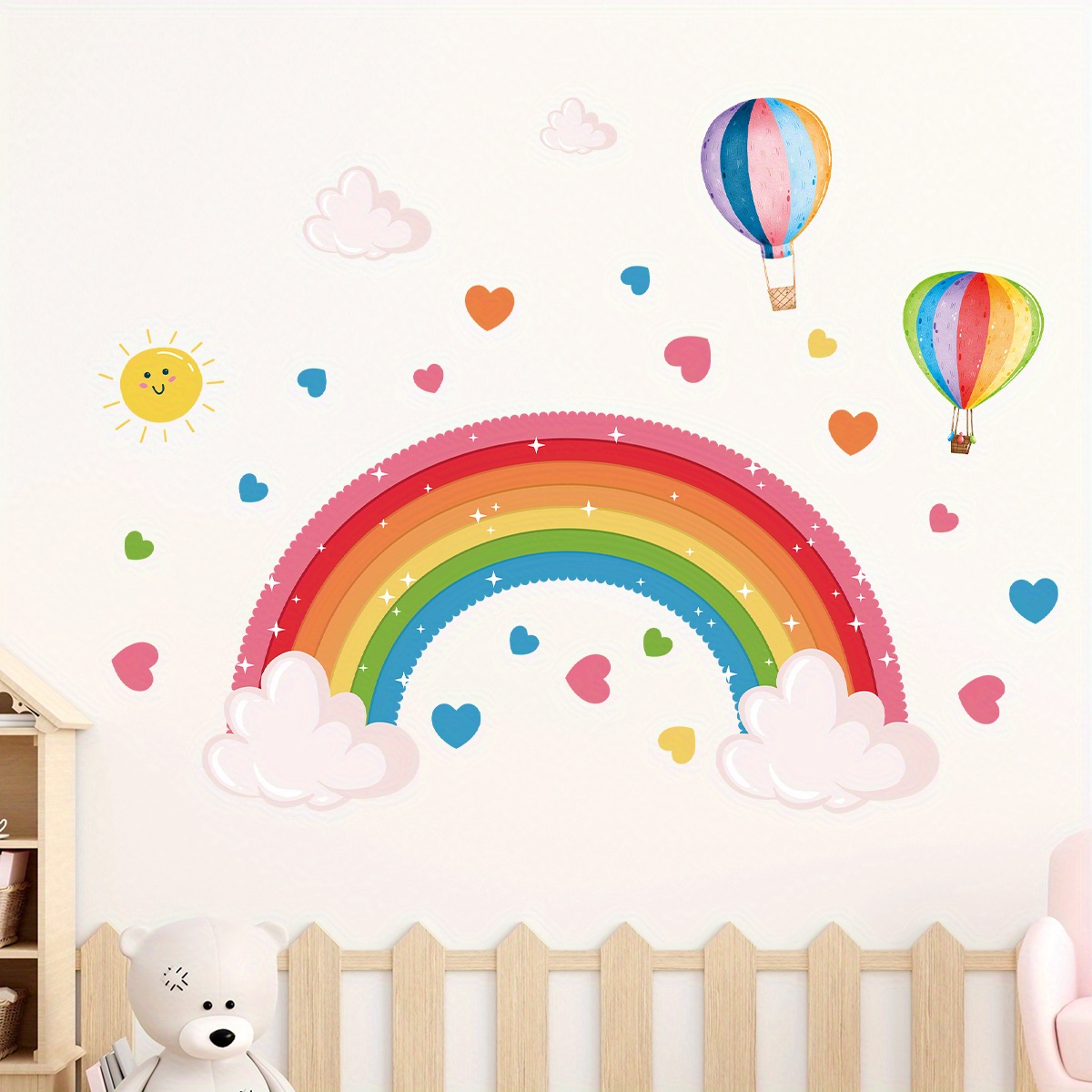 Cartoon Cute Rainbow Colorful  - مراجعة Home Decor Y2K وسعره