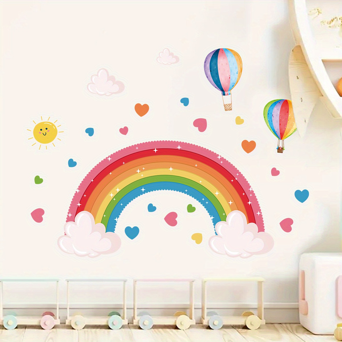 Cartoon Cute Rainbow Colorful  - مراجعة Home Decor Y2K وسعره