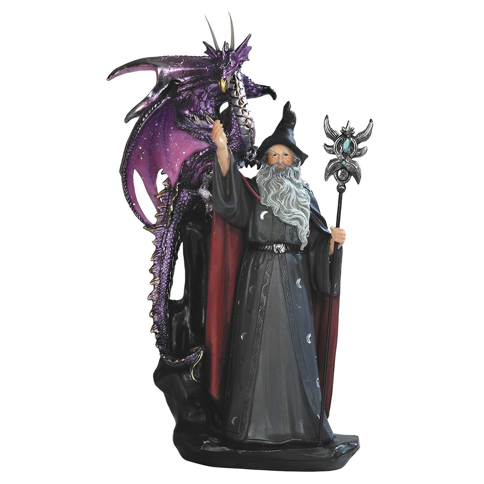 Fantasy-Themed 11-Inch Wizard  - مراجعة Home Decor Resin وسعره