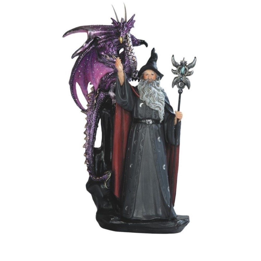 Fantasy-Themed 11-Inch Wizard  - مراجعة Home Decor Resin وسعره