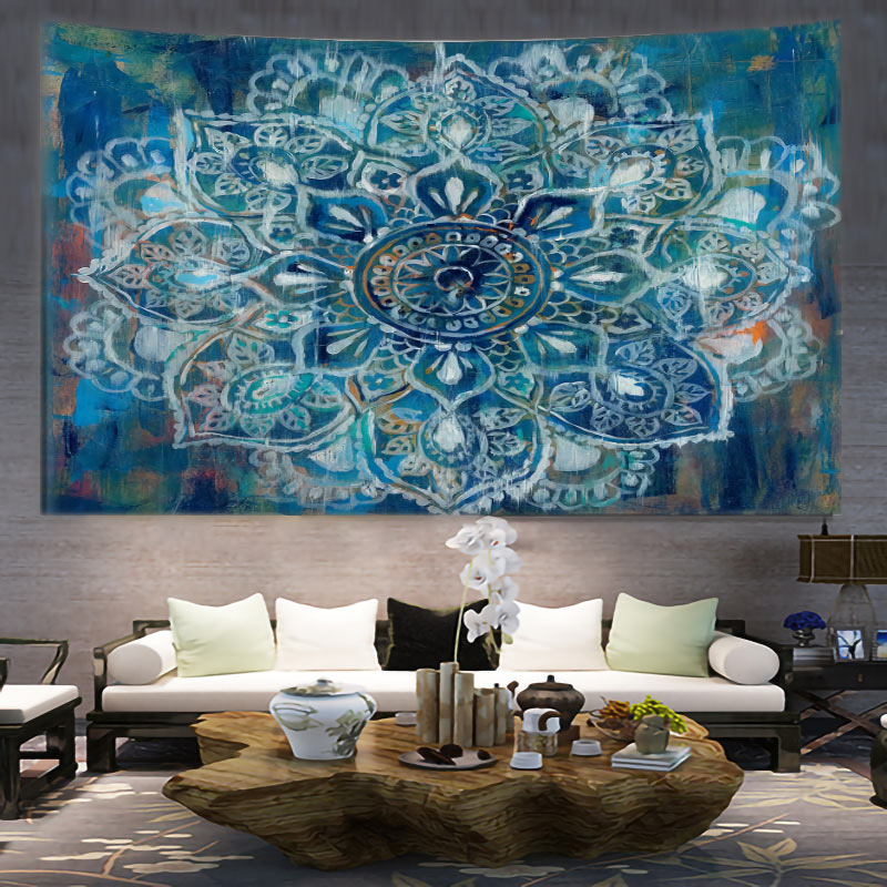Mandala Tapestry Wall Art Home - مراجعة Home Decor Y2K وسعره