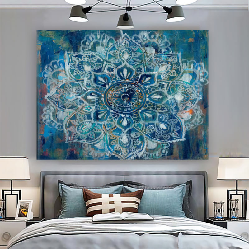 Mandala Tapestry Wall Art Home - مراجعة Home Decor Y2K وسعره