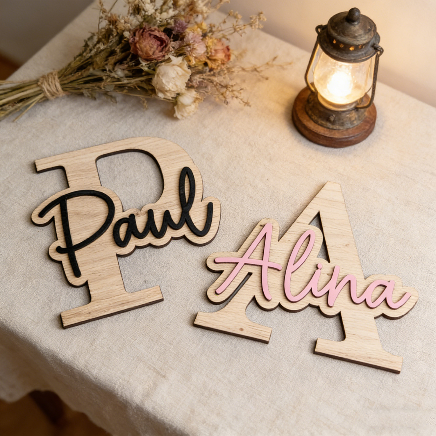 1pc Customizable Wooden Letter - مراجعة Home Decor Com وسعره