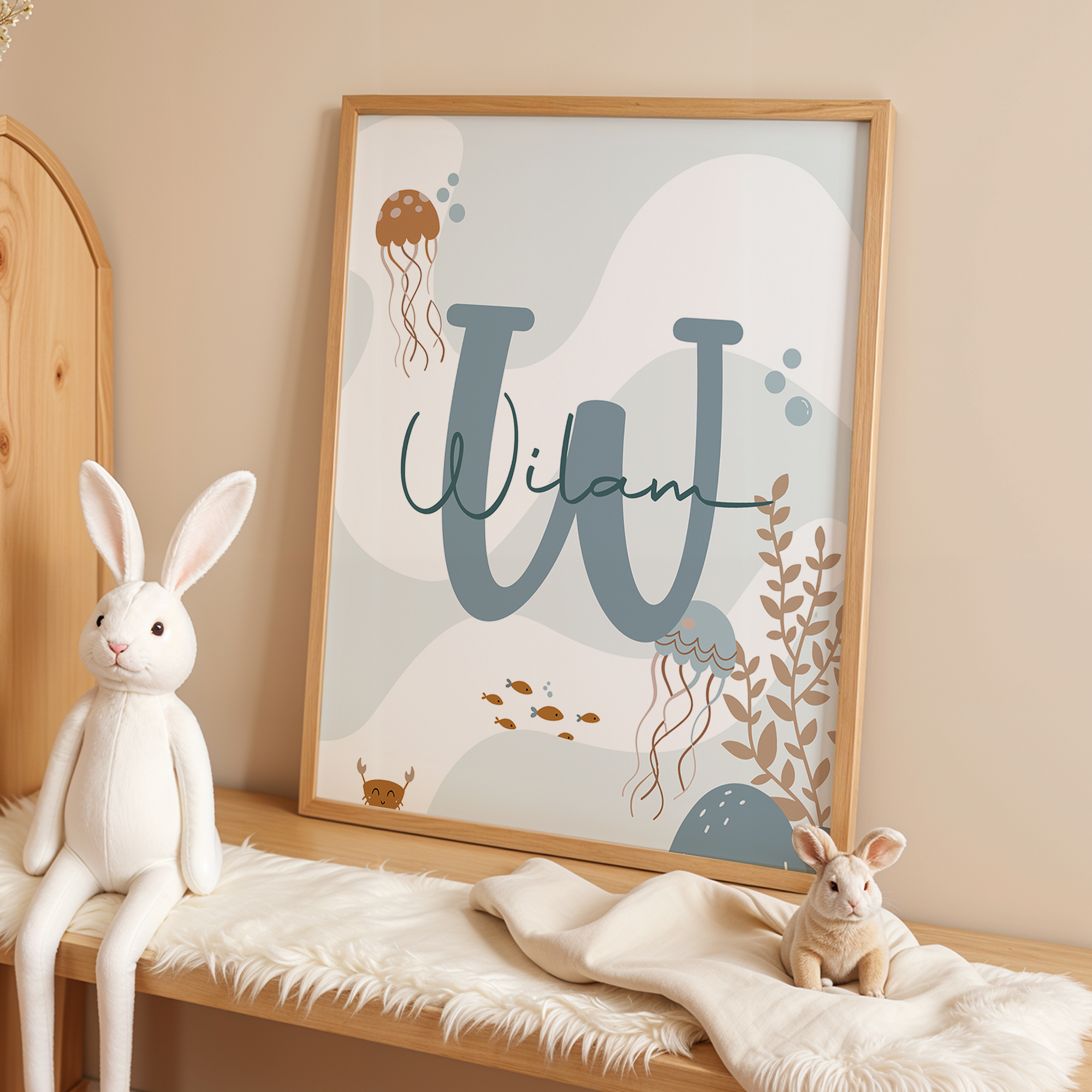 3pcs Personalized Custom Name  - مراجعة Home Decor Foto وسعره