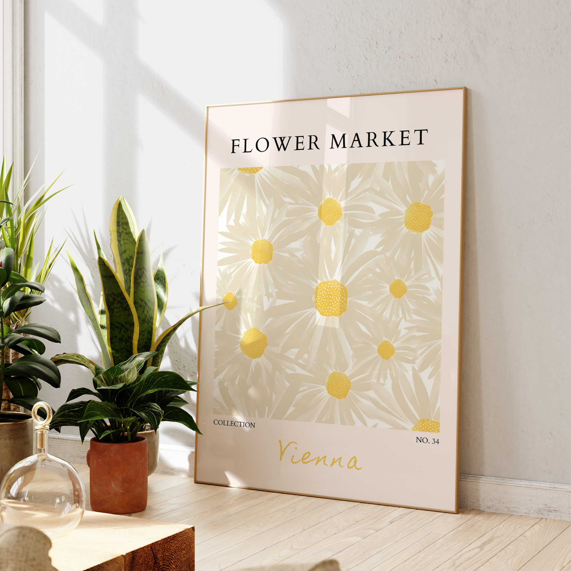 Modern Flower Market Yellow Fl - مراجعة Home Decor Market وسعره