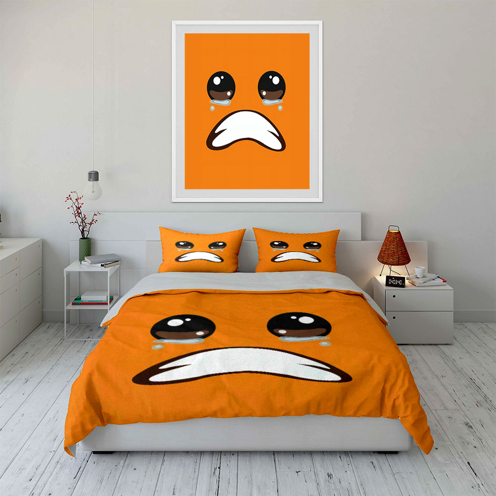 Cute Crying Orange Face Emoji  - مراجعة Home Decor Emoji وسعره