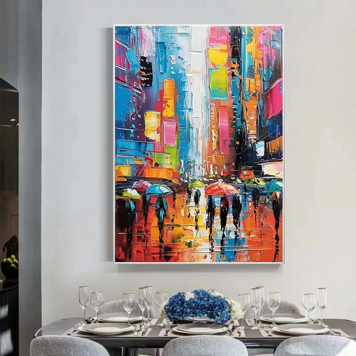 Original Custom Urban Painting - مراجعة Abstract Oil Painting وسعره