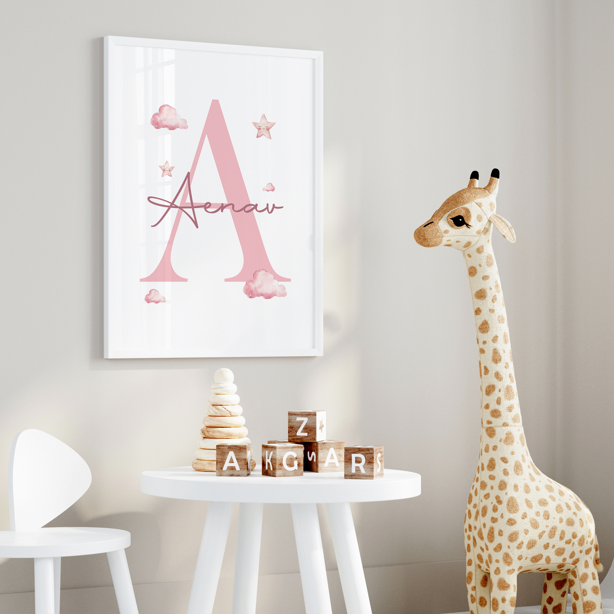 3pcs Personalized Custom Name  - مراجعة Home Decor Foto وسعره