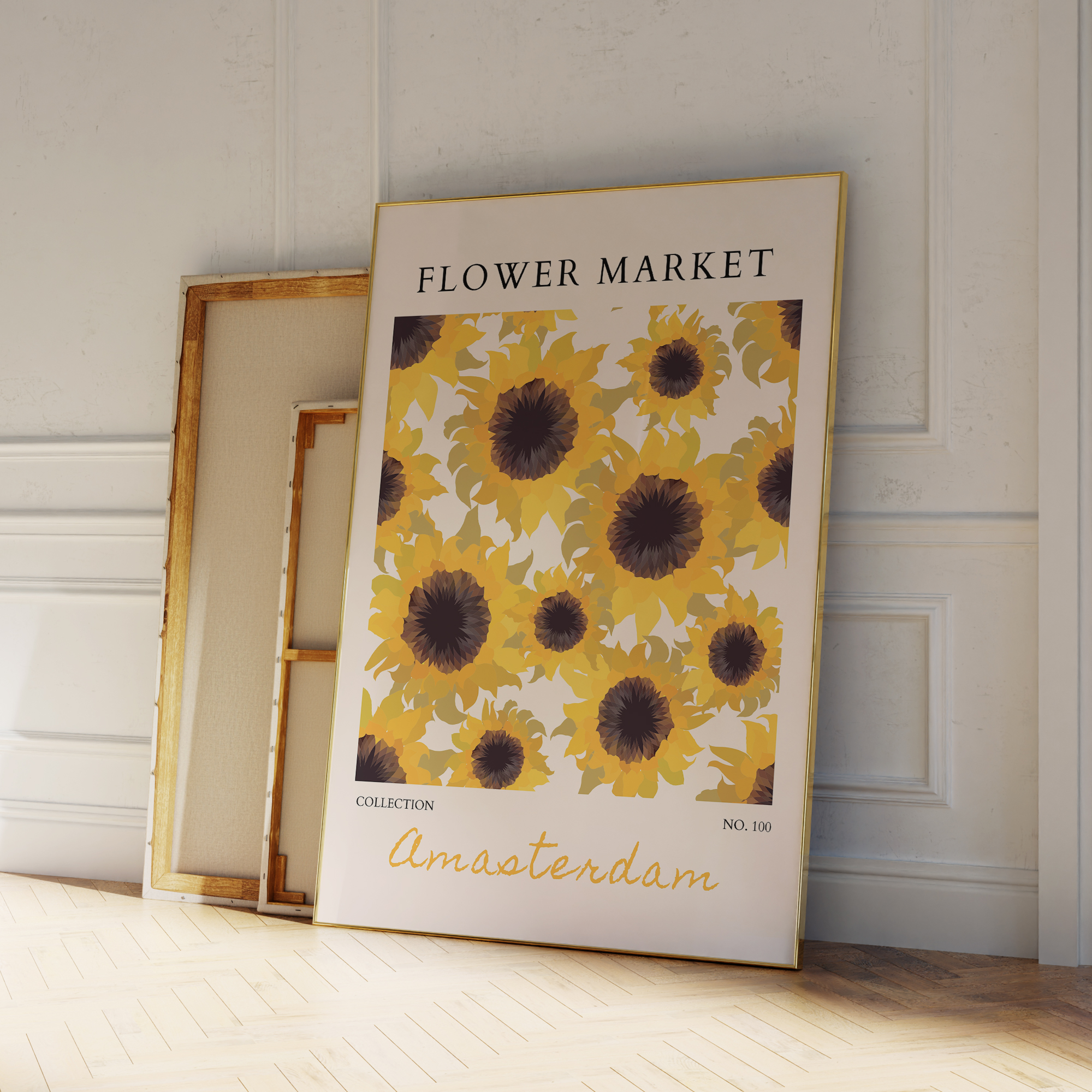 Modern Yellow Flowers Flower M - مراجعة Home Decor Market وسعره