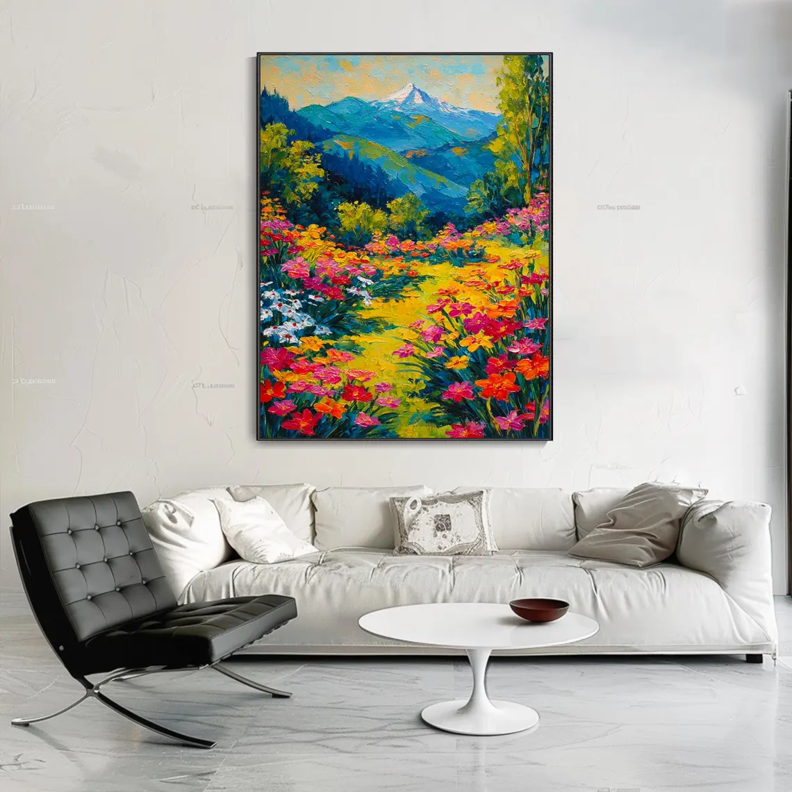 Abstract Colorful Floral Oil P - مراجعة Abstract Oil Painting وسعره