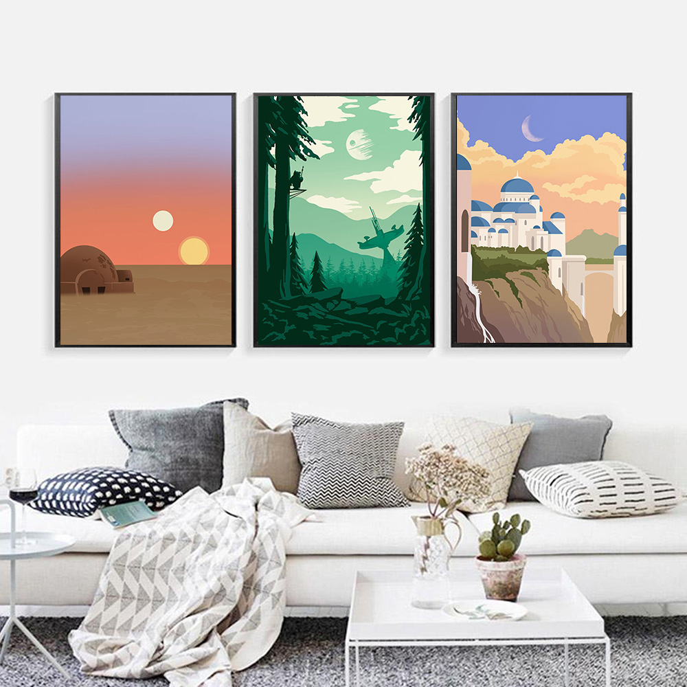 Famous Locations Print Vintage - مراجعة Home Decor Locations وسعره