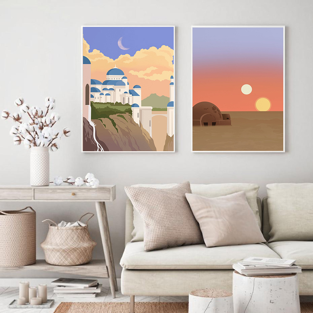 Famous Locations Print Vintage - مراجعة Home Decor Locations وسعره