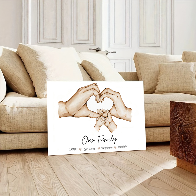 Personalized Custom Family Han - مراجعة Home Decor Foto وسعره