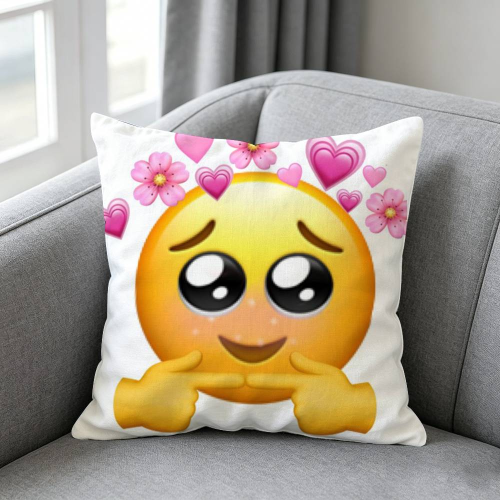 spring-g emojis-s Pillow cover - مراجعة Home Decor Emoji وسعره