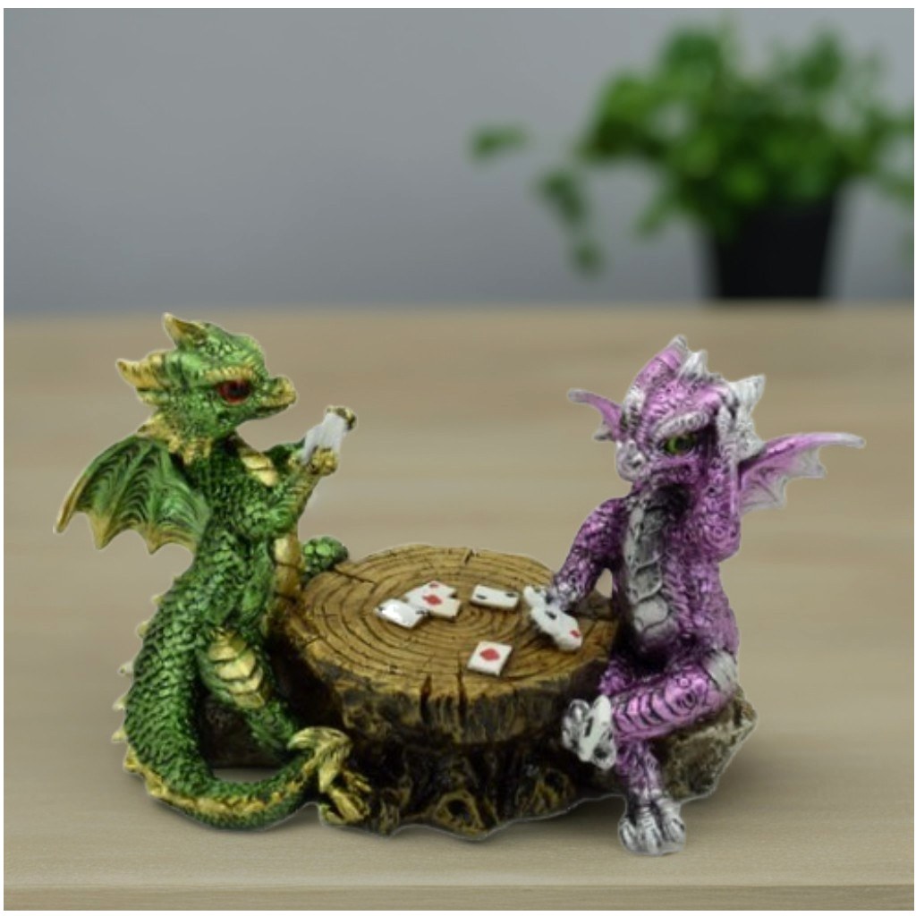 6.5-inch Dragons Playing Chess - مراجعة Home Decor Resin وسعره