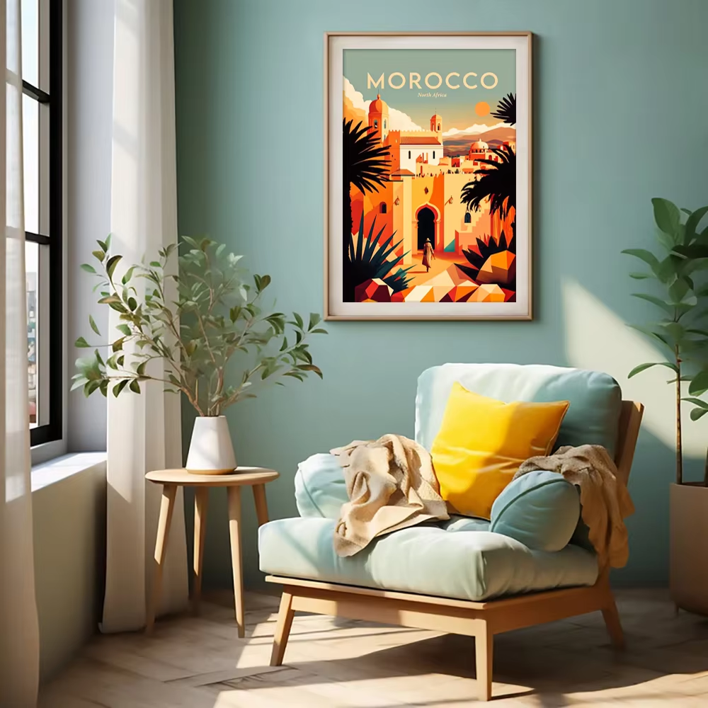 Vietnamese Village Poster Asia - مراجعة Home Decor Market وسعره