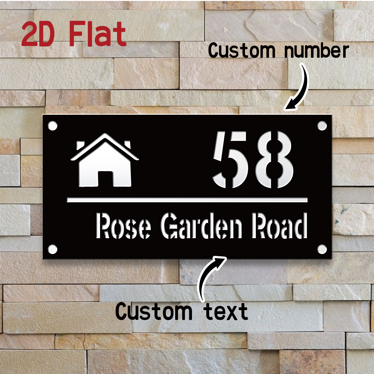1pc Custom Number&Text Cute Ho - مراجعة Home Decor Com وسعره