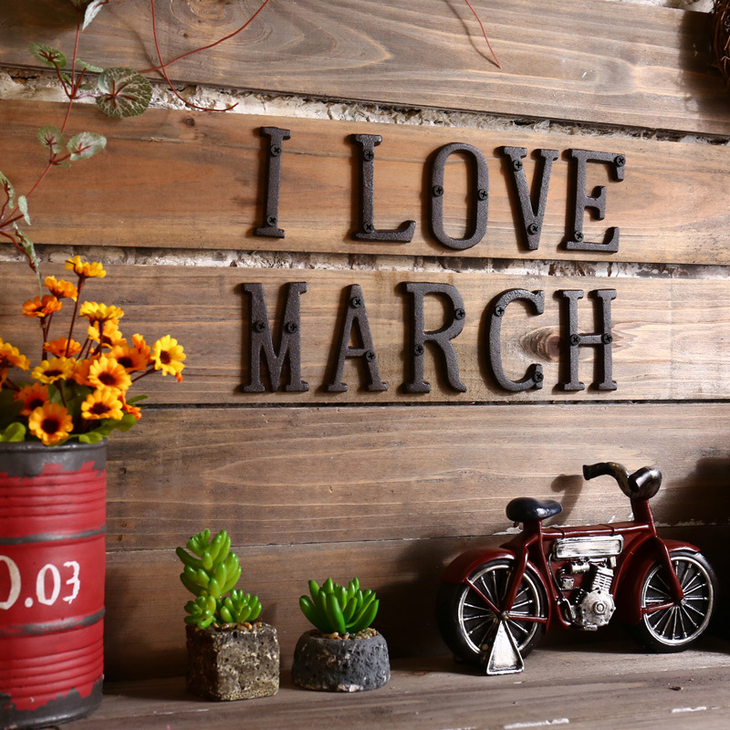 Metal Letters Numbers Cast Iro - مراجعة Home Decor Y2K وسعره