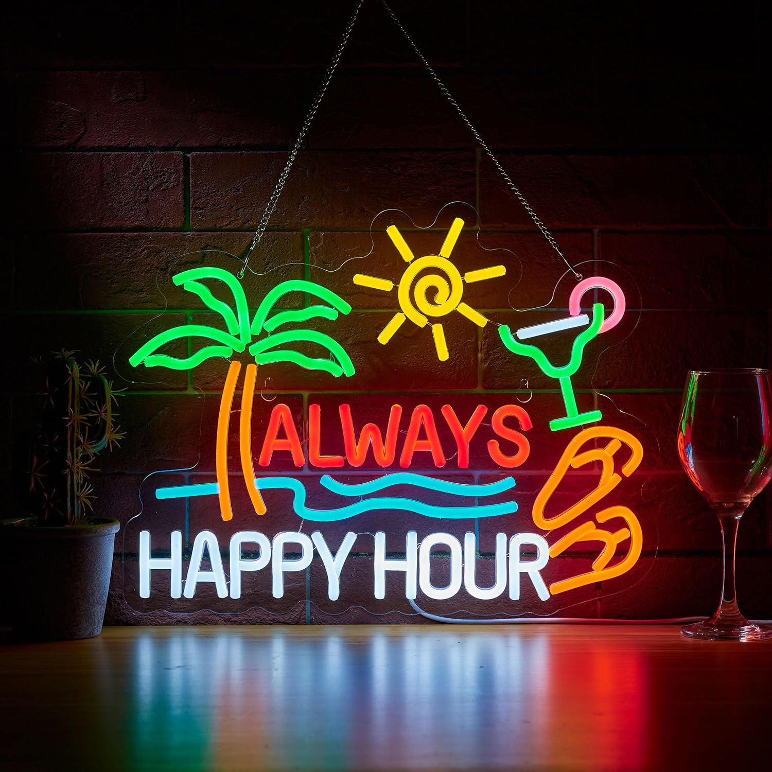 Always Happy Hour Beer Bar Neo - مراجعة Home Decor Light وسعره