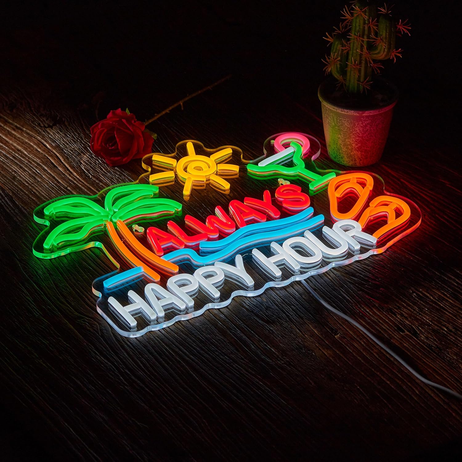 Always Happy Hour Beer Bar Neo - مراجعة Home Decor Light وسعره