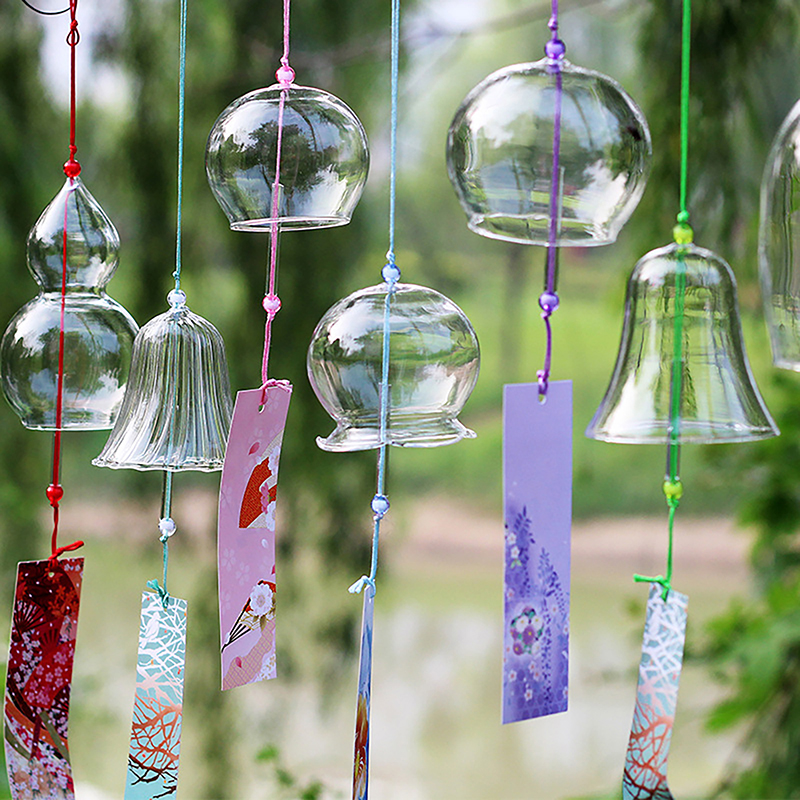 Transparent Glass Wind Chimes  - مراجعة Home Decor Y2K وسعره