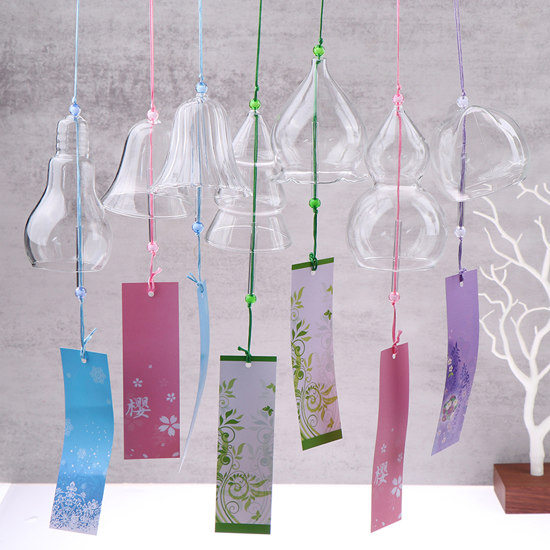 Transparent Glass Wind Chimes  - مراجعة Home Decor Y2K وسعره