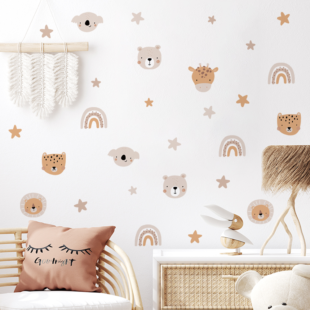Boho Cartoon Cute Rainbow Bear - مراجعة Home Decor Y2K وسعره