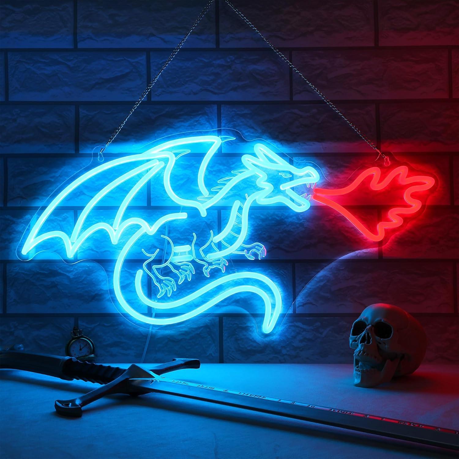 Dragon Neon Sign LED Dimmable  - مراجعة Home Decor Light وسعره