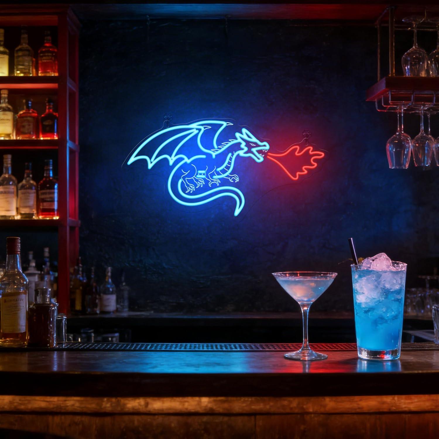 Dragon Neon Sign LED Dimmable  - مراجعة Home Decor Light وسعره