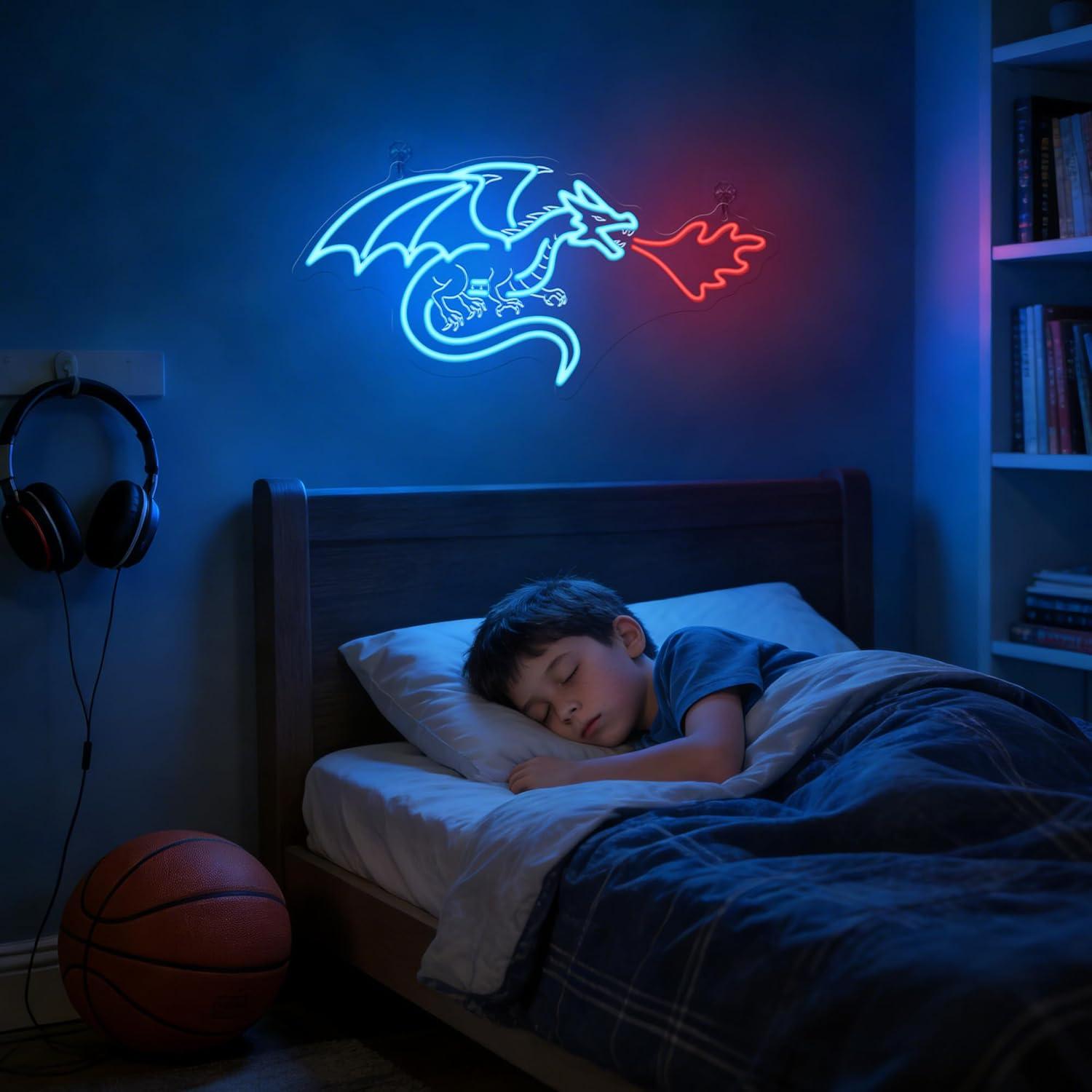Dragon Neon Sign LED Dimmable  - مراجعة Home Decor Light وسعره