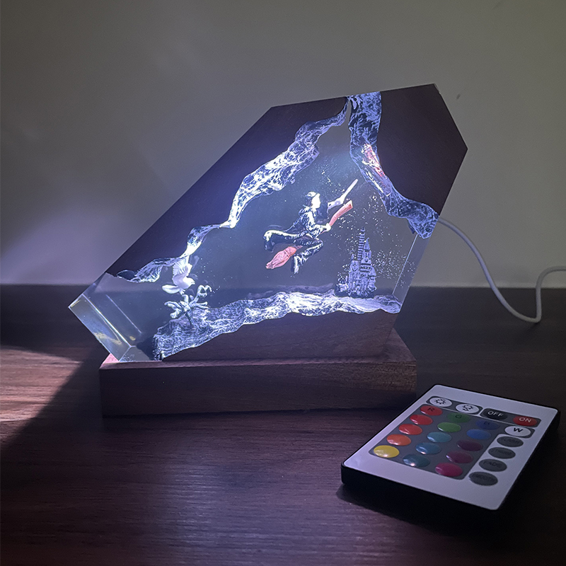 Wood Resin Epoxy Lamp Wizard B - مراجعة Home Decor Resin وسعره