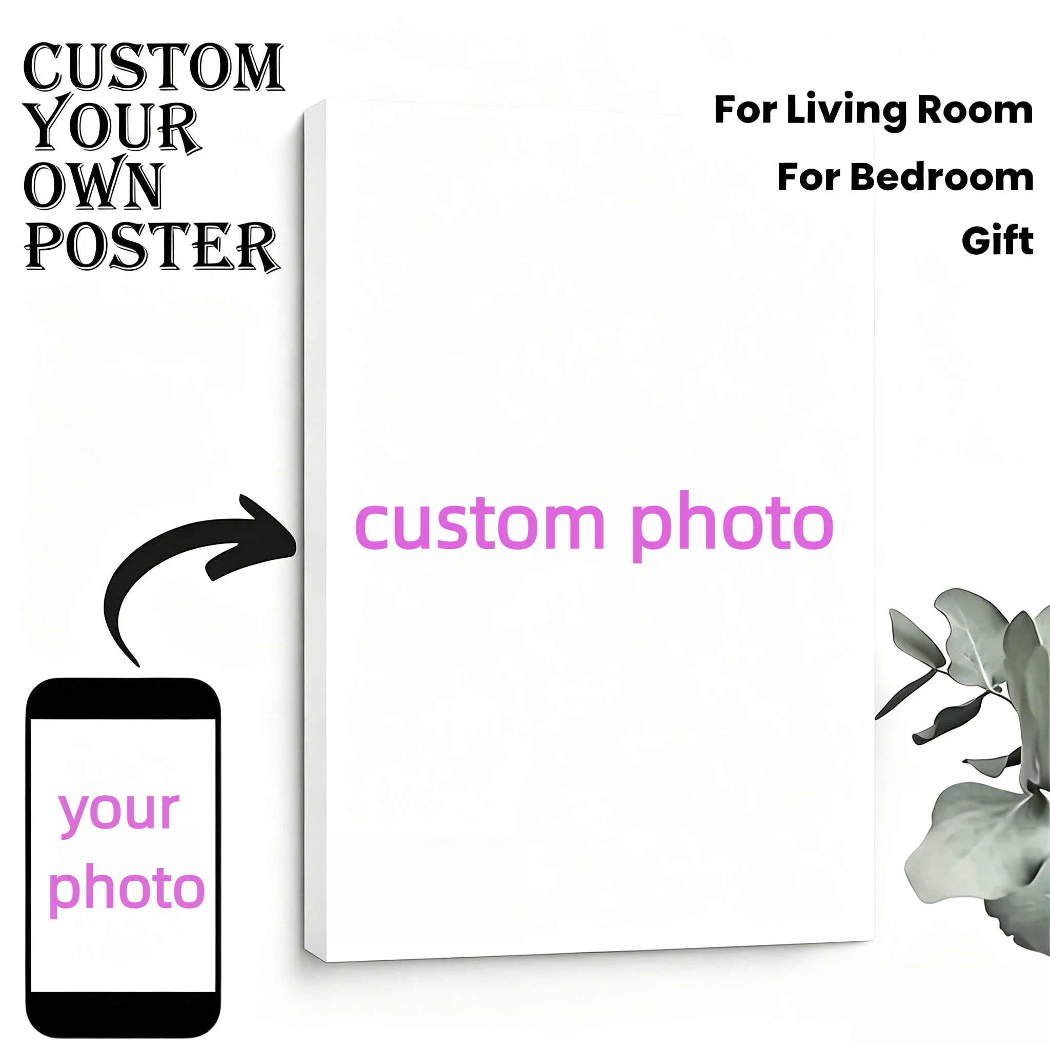 Custom Personal Photo Canvas W - مراجعة Home Decor Foto وسعره
