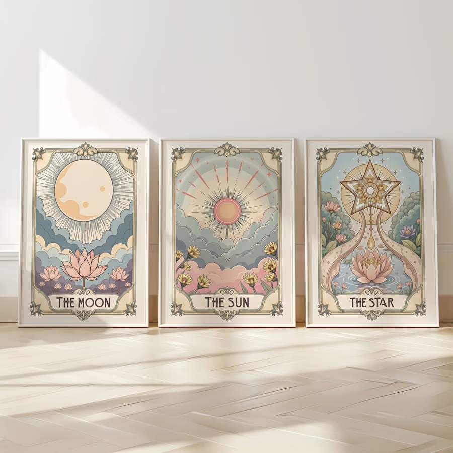 Modern Boho Tarot Sun And Moon - مراجعة Home Decor Foto وسعره