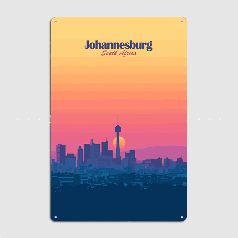 Johannesburg Skyline Sunset Tr - مراجعة Home Decor Johannesburg وسعره