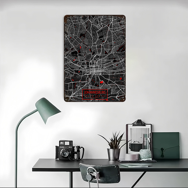 Johannesburg City Map South Af - مراجعة Home Decor Johannesburg وسعره