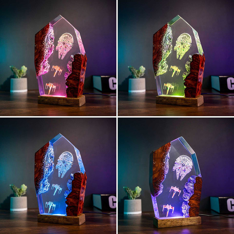 Table Resin Lamp Universe War  - مراجعة Home Decor Com وسعره