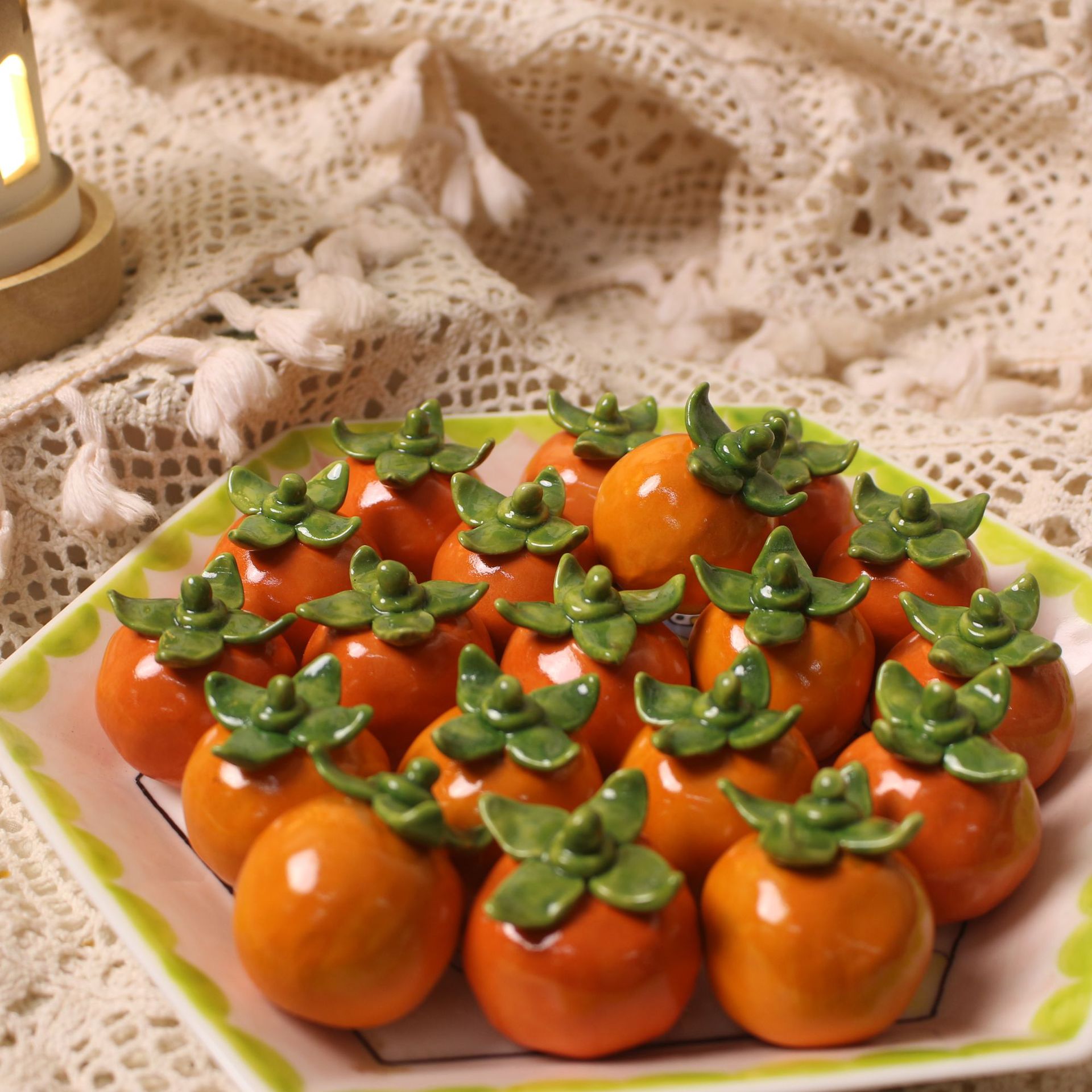 Tea Pets Ceramic Persimmon Lif - مراجعة Home Decor Market وسعره