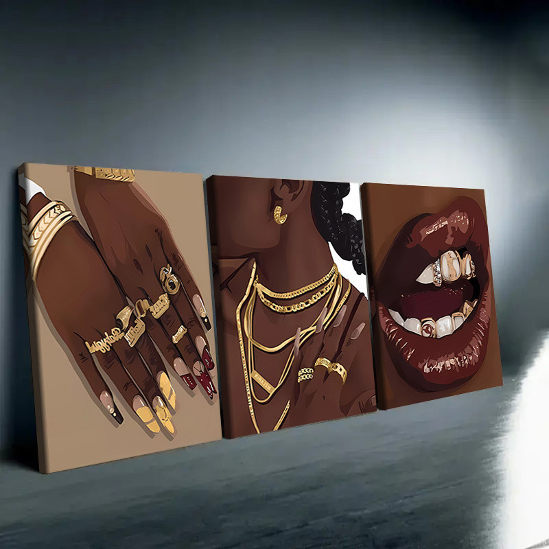 3pcs Framed Abstract Canvas Ar - مراجعة Abstract Oil Painting وسعره