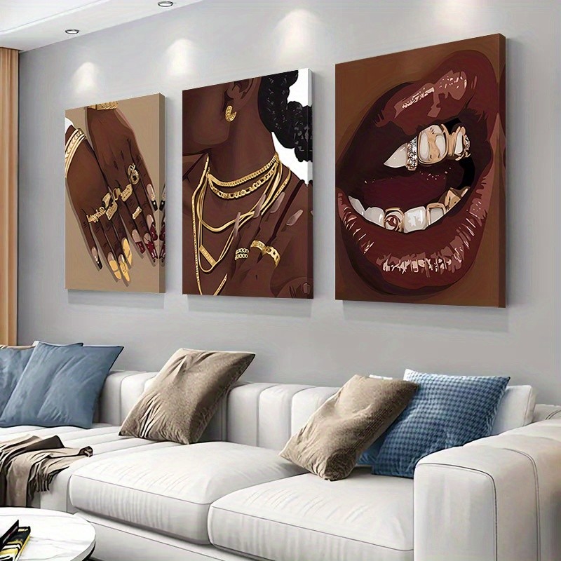 3pcs Framed Abstract Canvas Ar - مراجعة Abstract Oil Painting وسعره