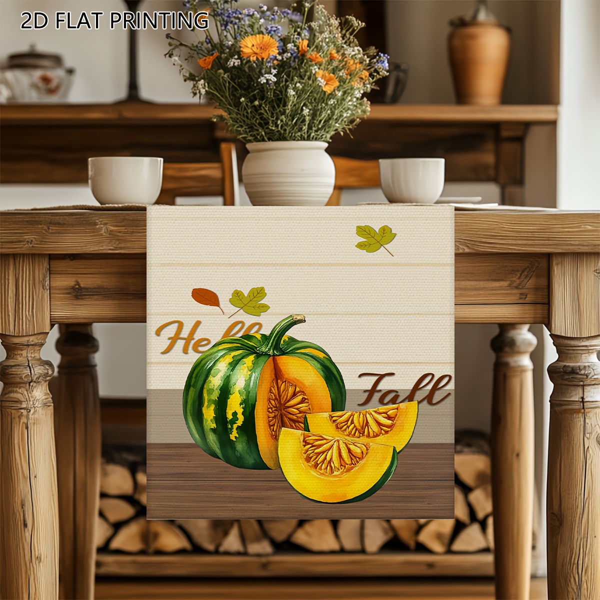 1Pc Fall Harvest Table Runner  - مراجعة Home Decor Market وسعره