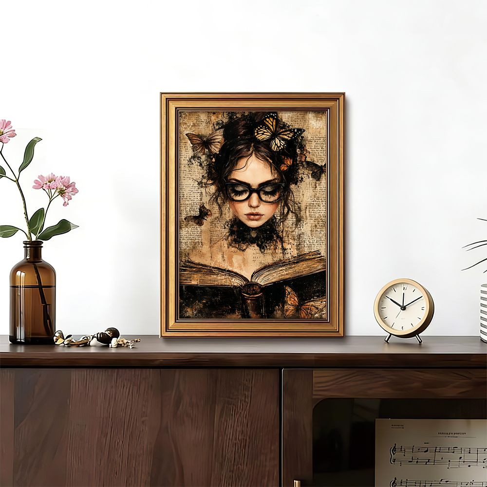 Dark Academia Retro Wall Decor - مراجعة Abstract Oil Painting وسعره