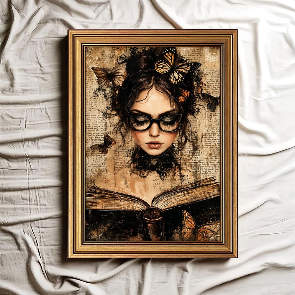 Dark Academia Retro Wall Decor - مراجعة Abstract Oil Painting وسعره